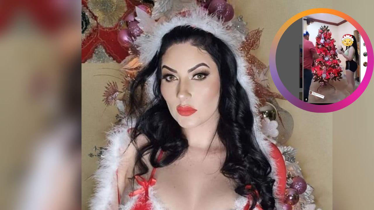 Imagen de Ariana Herchi comparte imágenes de su llamativo árbol de Navidad