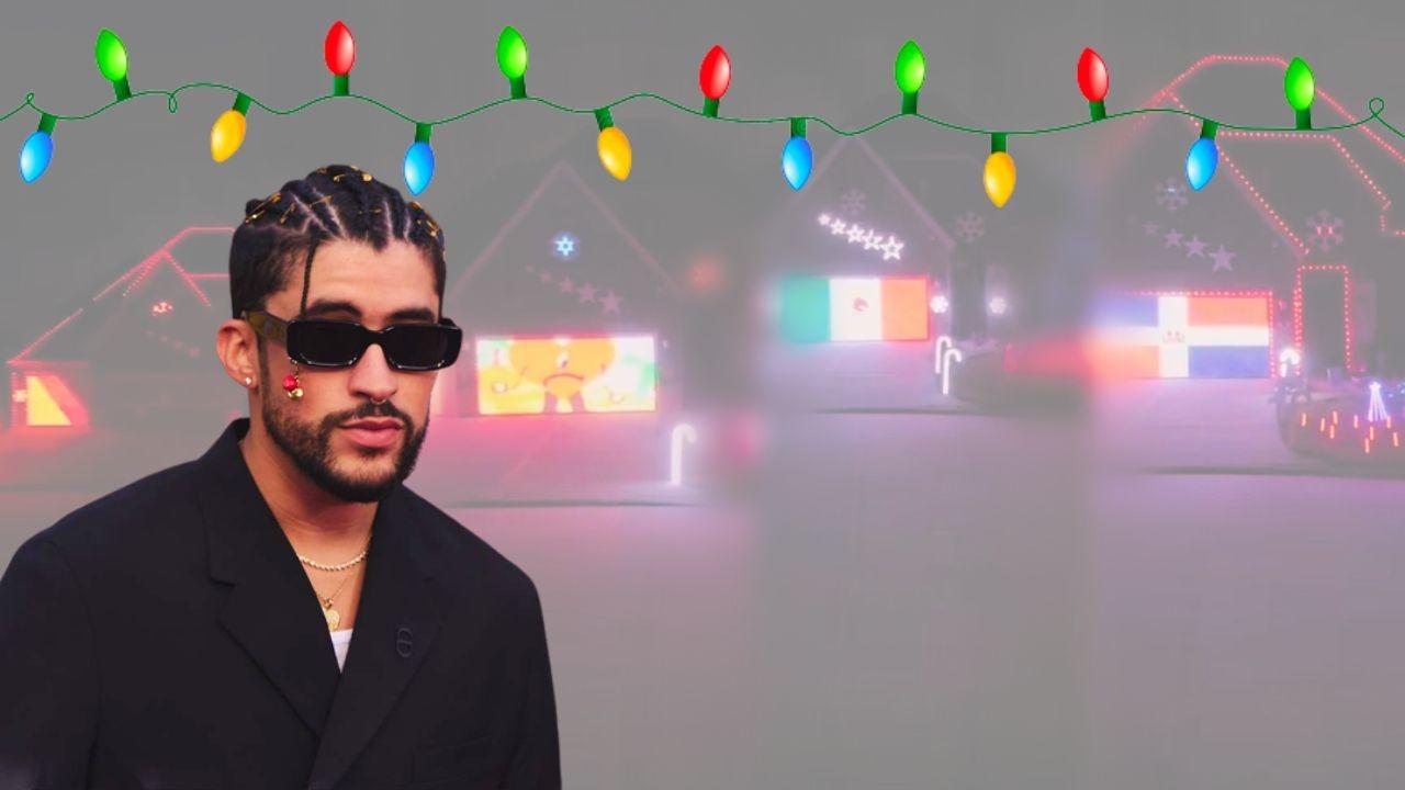 Imagen de Bad Bunny inspiró a familia para decorar en Navidad al estilo de 'Titi me preguntó'