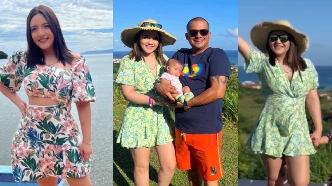 Imagen Principal de Nota: Carla Cubas comparte románticos vídeos y fotos junto a su familia y muestra al padre de su hija