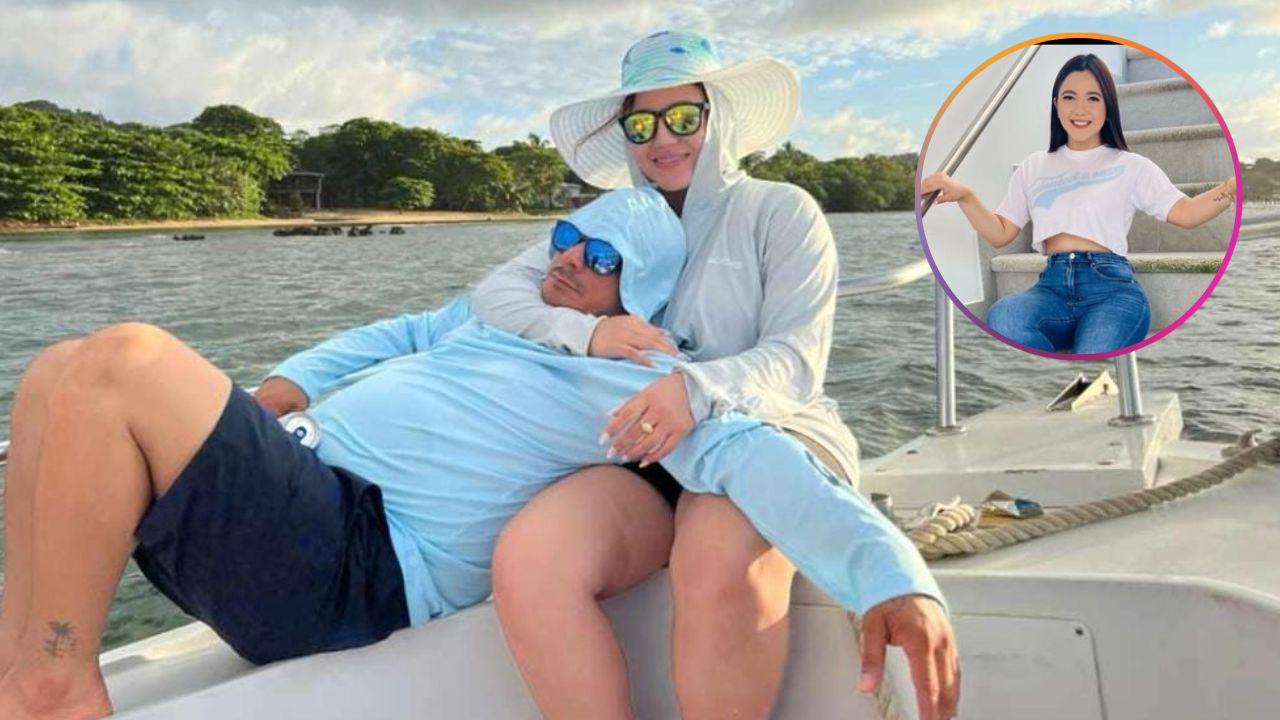 Imagen Principal de Nota: Carla Cubas despide el 2022 desde Roatán en romántico viaje con su pareja e hija