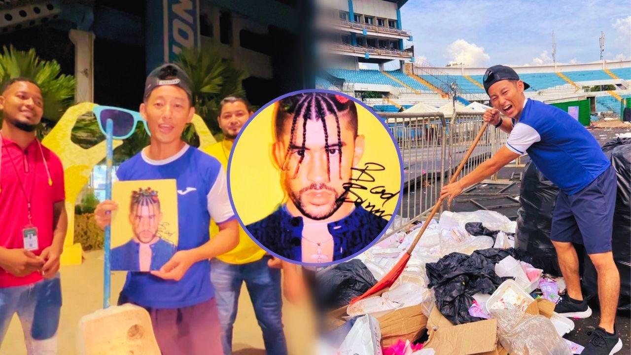 Imagen Principal de Nota: Shin Fujiyama encuentra foto autografiada por Bad Bunny en medio de la basura; esto hará con ella