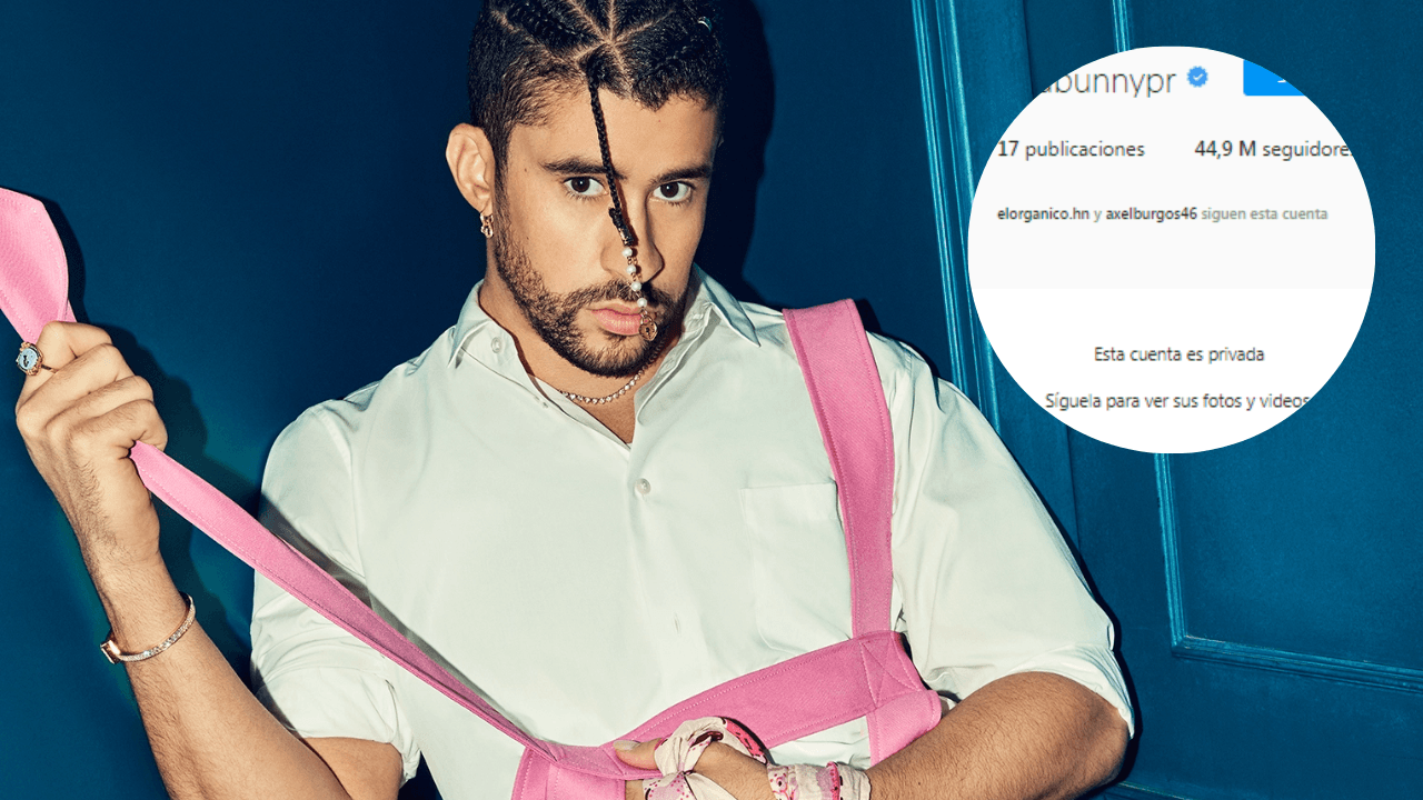 Imagen Principal de Nota: ¿Se retira? Bad Bunny  pone su Instagram  en privado y lanza preocupante mensaje