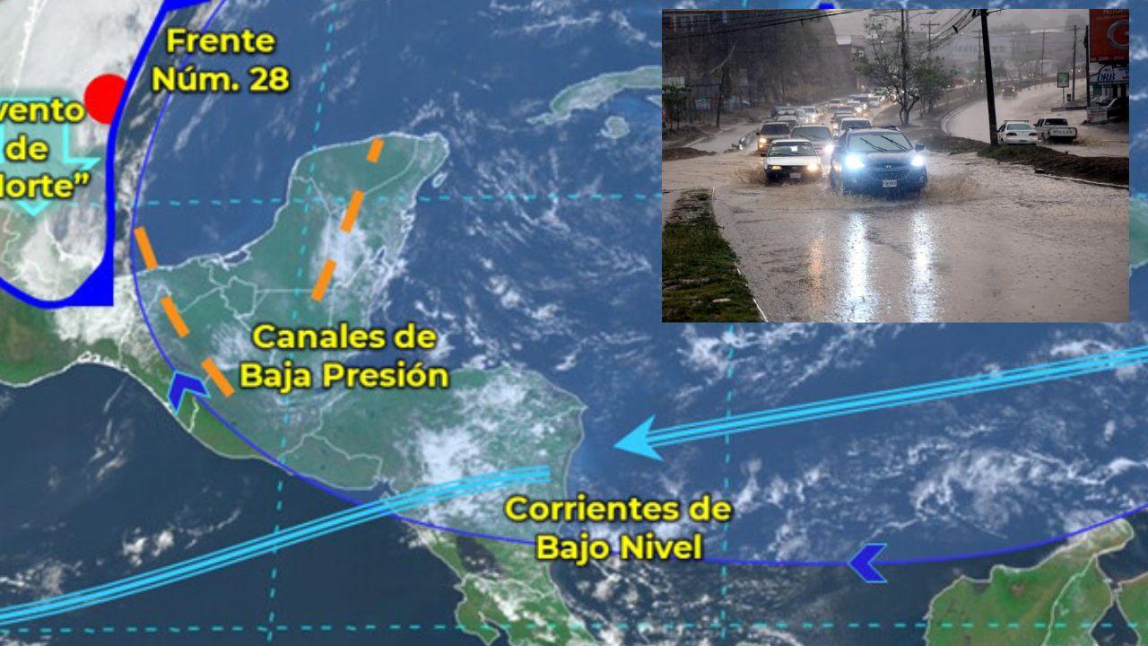 Imagen Principal de Nota: Frente frío y transporte de humedad dejará lluvias en varias regiones de Honduras