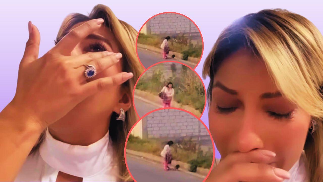 Imagen de 'Dios mío, ¿cómo?': Saraí Espinal rompe en llanto al ver como mujer golpea a su hijo de 2 años