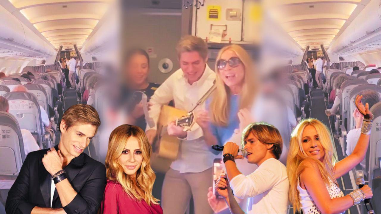 Imagen de Intérpretes de 'Colgando en tus manos' cantaron su tema durante turbulencia en avión