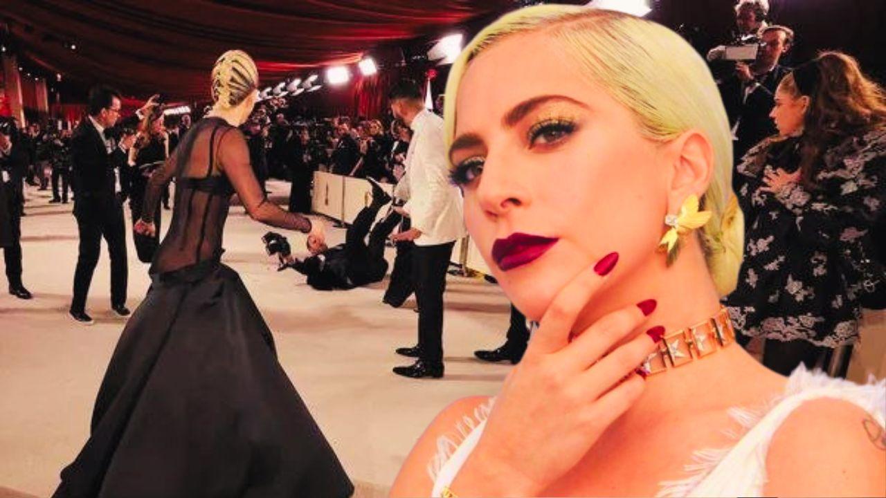 Imagen Principal de Nota: Lady Gaga corrió para ayudar a un camarógrafo que se cayó en la alfombra de los Óscar 2023