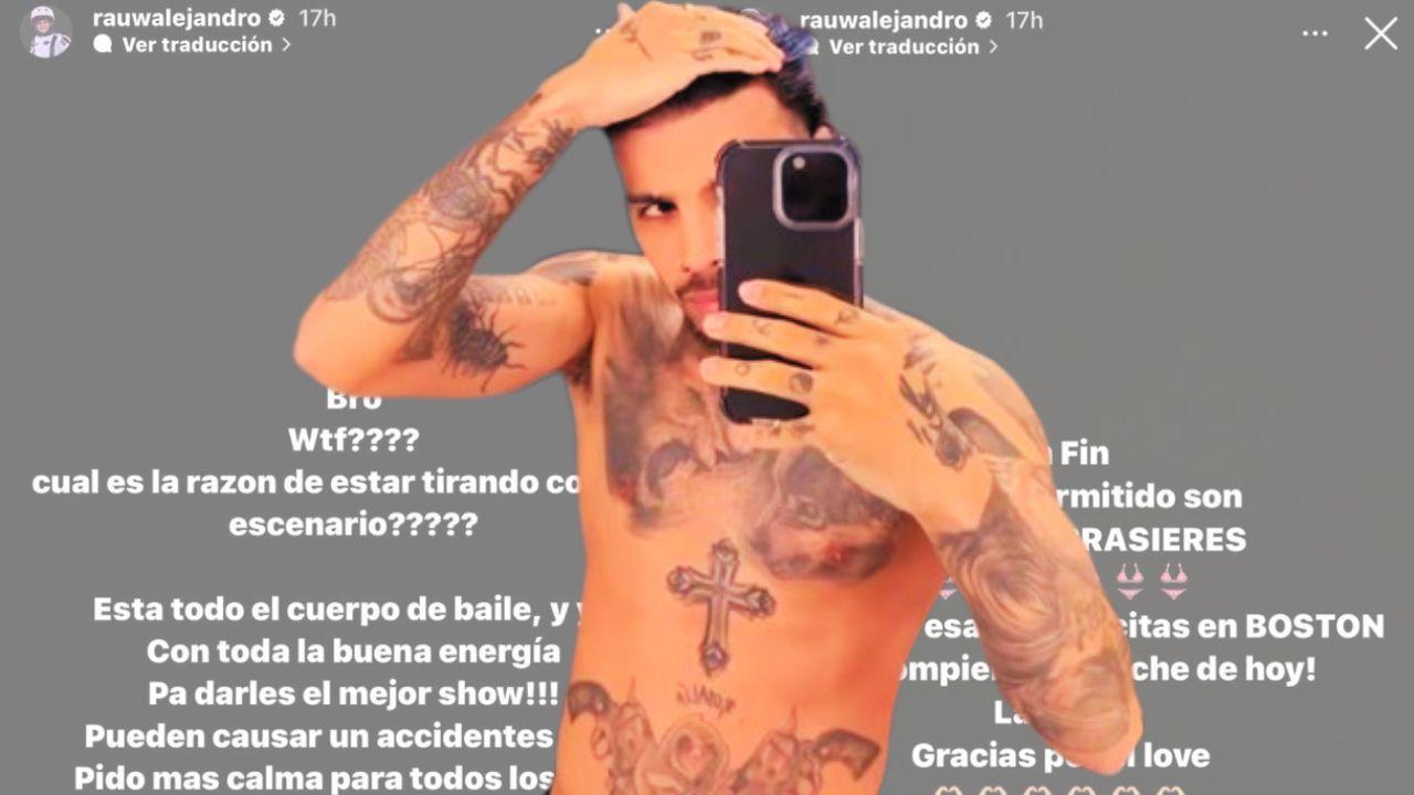 Imagen Principal de Nota: Rauw Alejandro pide que solo le lancen panties y brasieres tras recibir golpe en concierto