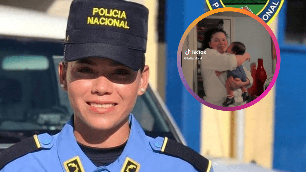 Imagen Principal de Nota: La policía hondureña,  Tatiana Ardón comparte tiernas fotos de su bebé