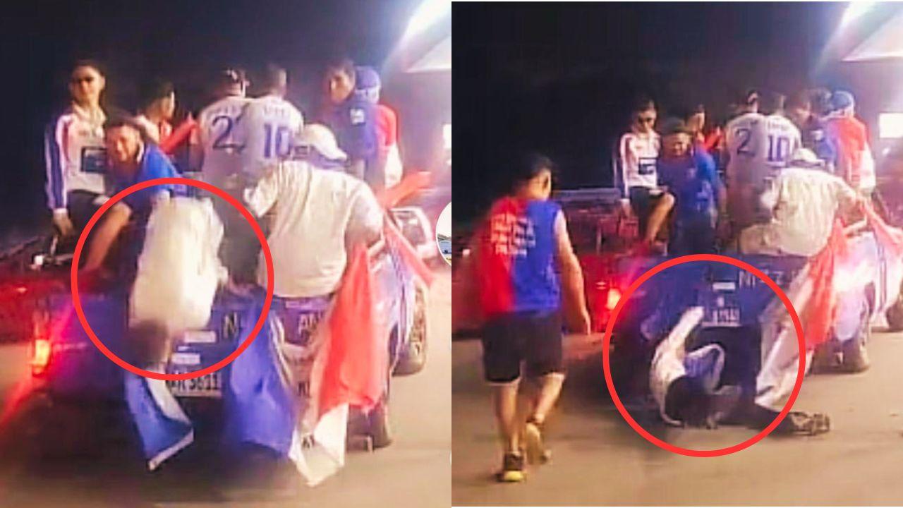 Imagen Principal de Nota: ‘¡Se va a caer!, se cayó’: aficionado del Olimpia sufre accidente mientras festejaba
