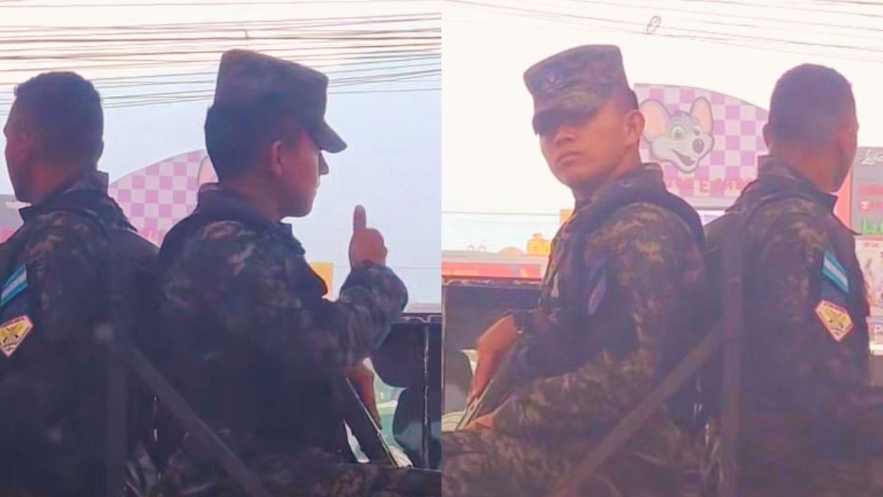 Imagen Principal de Nota: Militar hondureño y su coqueta reacción al descubrir que mujer lo grababa
