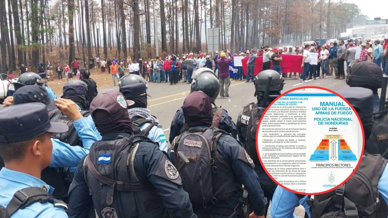 Imagen de Policía hondureña podrá utilizar la fuerza para desalojar a manifestantes