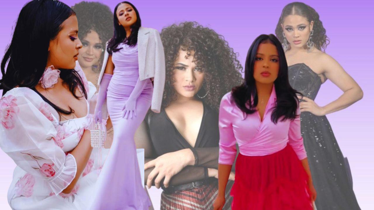 Imagen de Kerlyn, hermana de Cesia Sáenz que modela ropa recatada