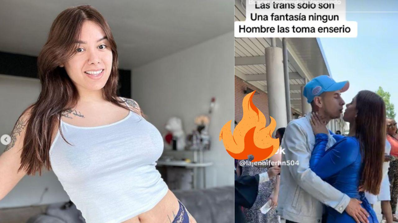 Imagen de ‘La Jennifer’; tiktoker hondureña revela estar muy feliz con su novio, así responde a las críticas