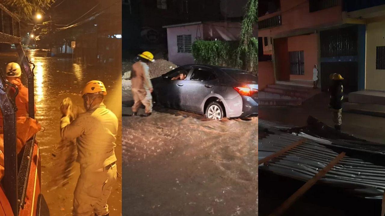 Imagen Principal de Nota: Fuerte lluvia deja inundaciones y techos caídos en distintos sectores de la capital