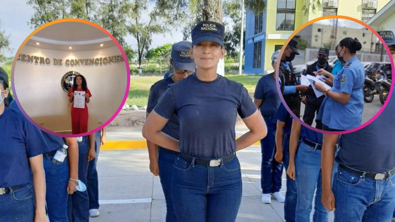 Imagen Principal de Nota: Policía hondureña cumple su sueño y se convierte en abogada