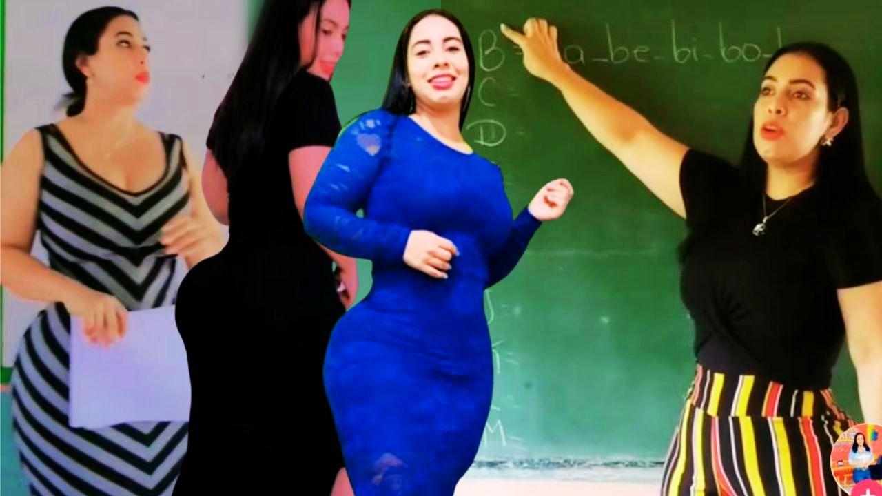 Imagen Principal de Nota: Maestra hondureña de educación primaria cautiva a muchos con sus pronunciadas curvas