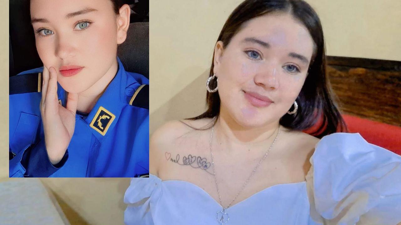 Imagen Principal de Nota: Alexandra Vega se defiende de críticas por tener tatuaje, pese a ser miembro de la Policía Nacional de Honduras