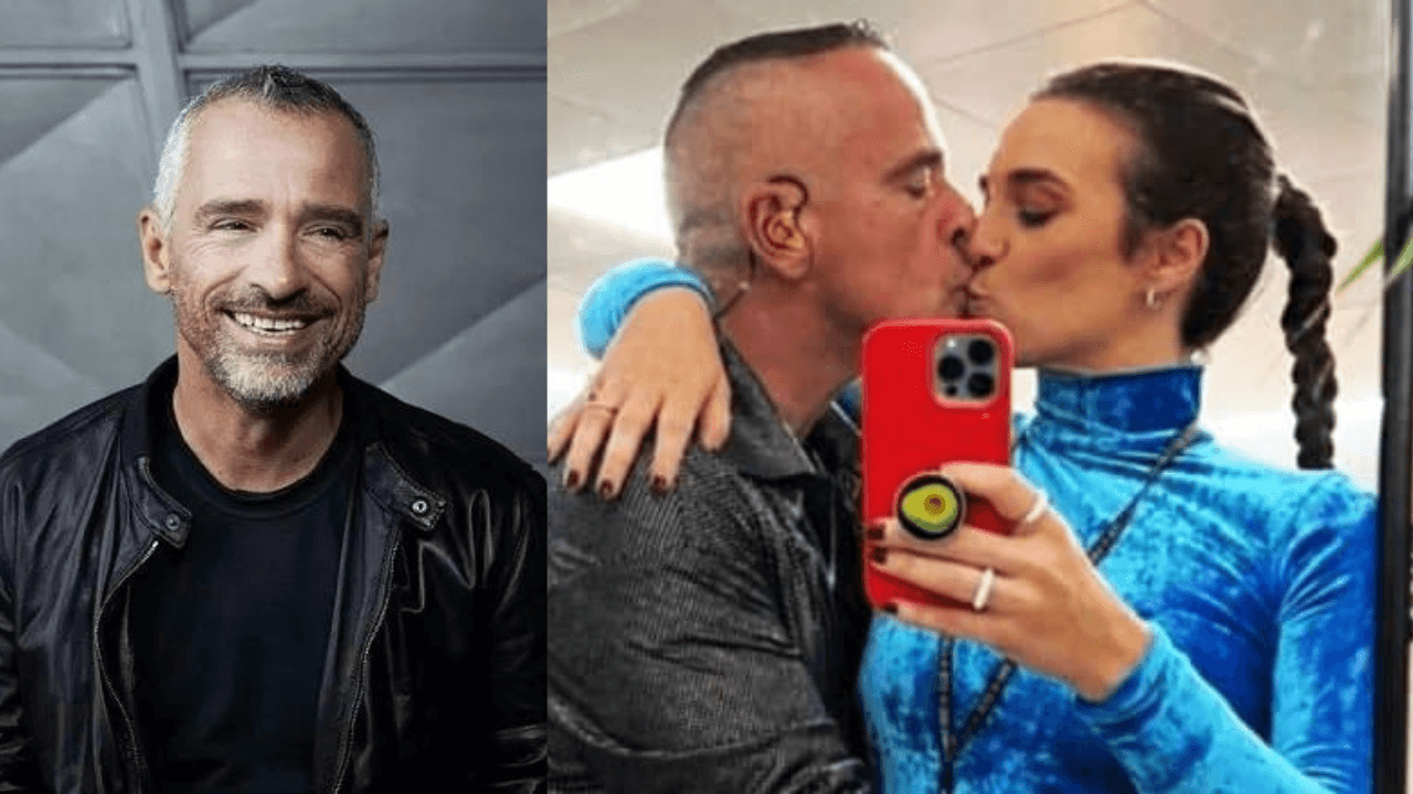Imagen de Eros Ramazzotti presume a su novia, 25 años menor que él