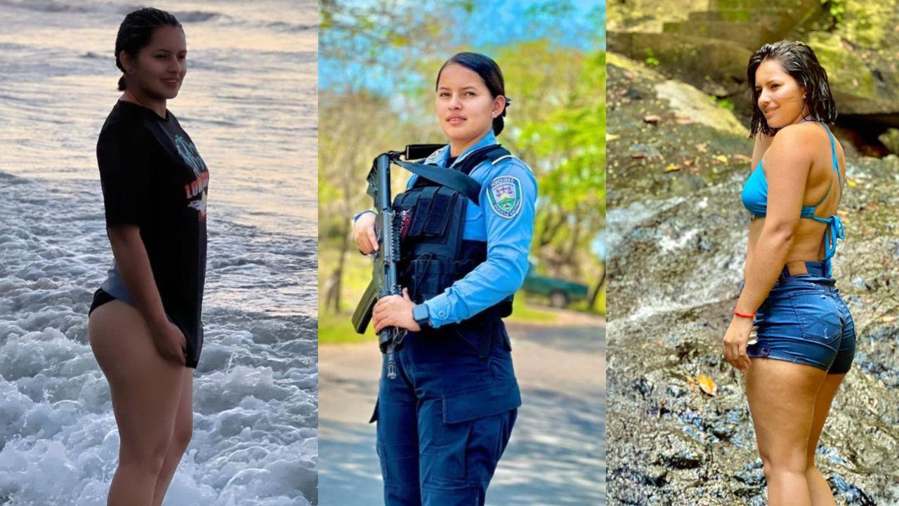 Imagen Principal de Nota: ‘Póngame las chachas’: Yohana Martínez,  la policía hondureña que roba corazones en redes sociales