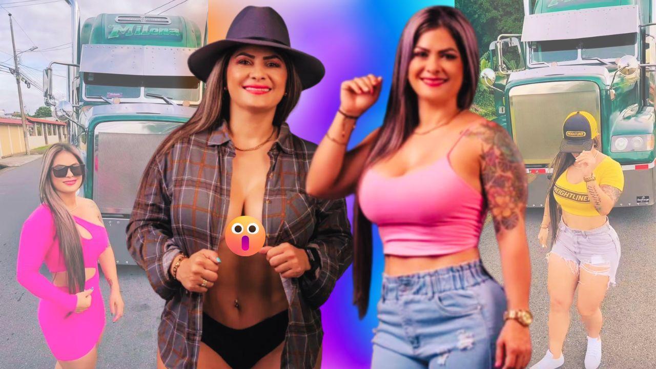 Imagen de Sexy trailera acelera los corazones de internautas con su encanto en la carretera