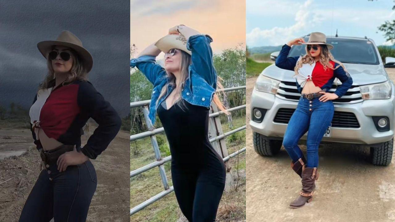 Imagen de Aracely Zoe, ganadera hondureña que impacta con su tonificada figura