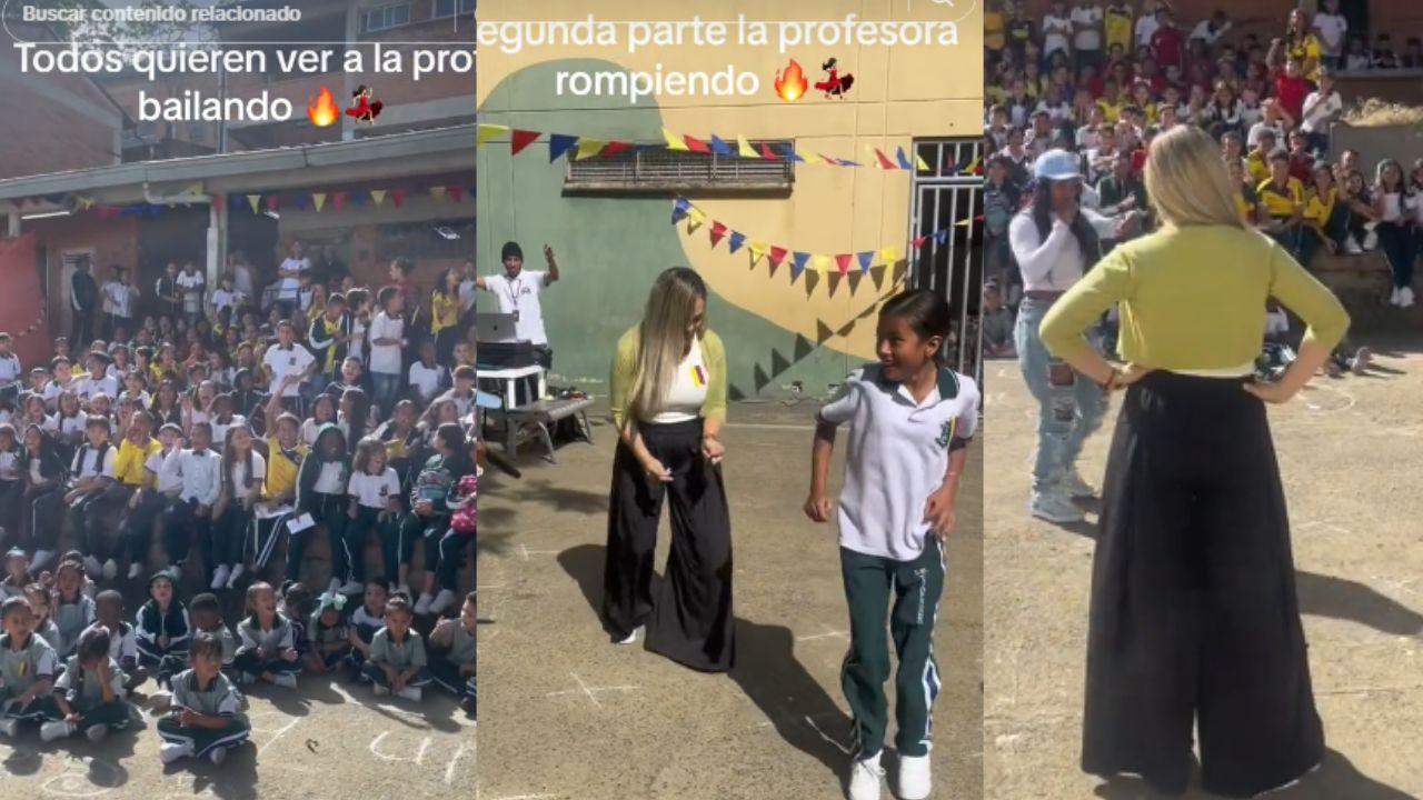 Imagen Principal de Nota: Maestra bailando se viraliza en TikTok con millones de reproducciones