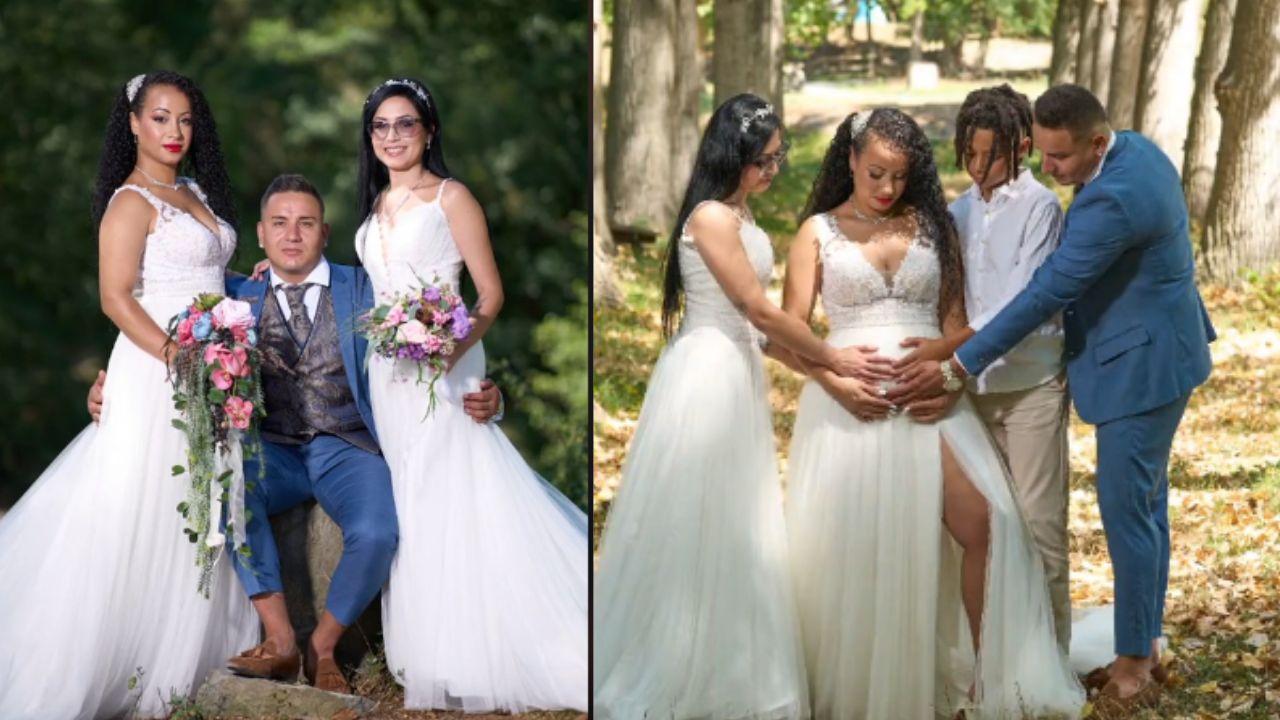 Imagen de Hombre celebra su primer aniversario de casado con sus dos esposas con hermosas fotos