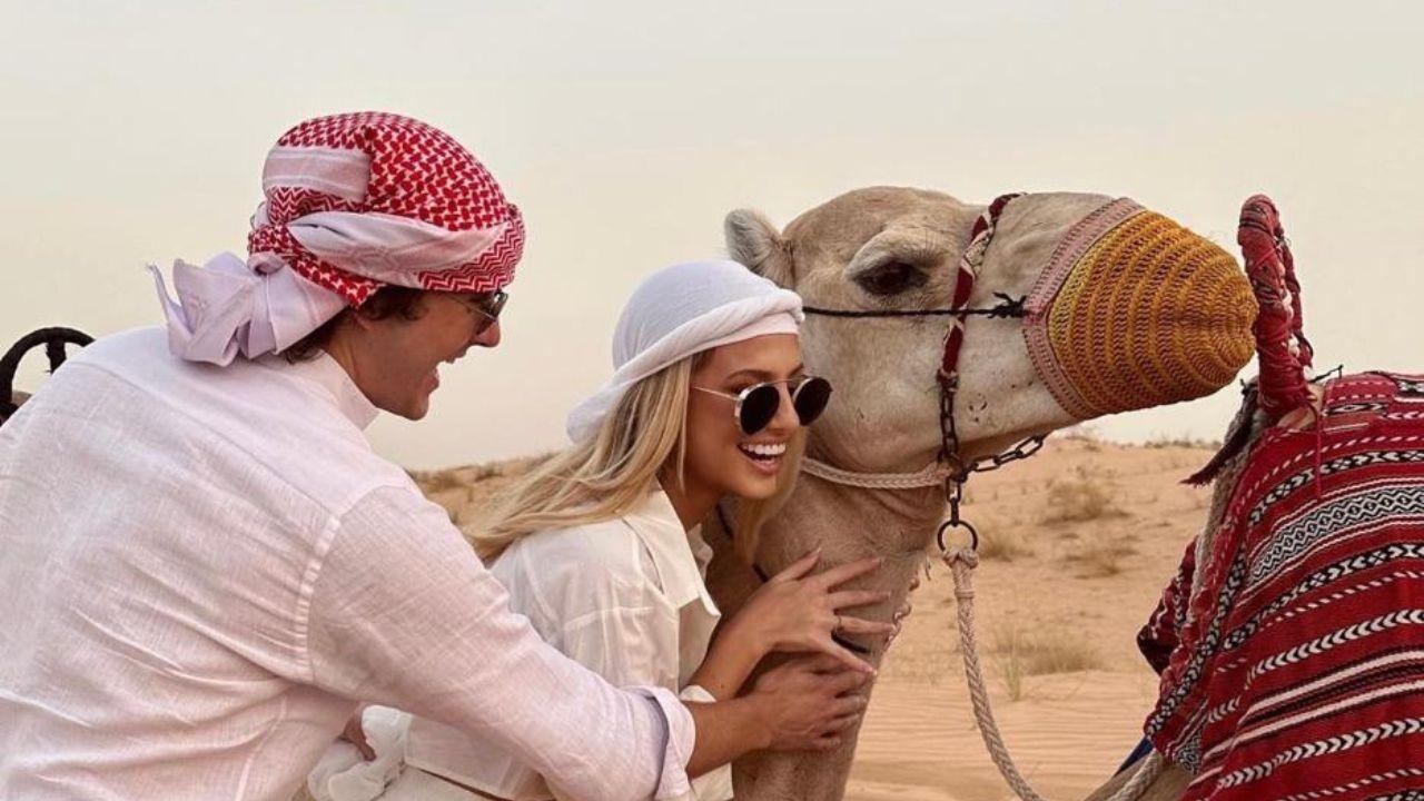 Imagen Principal de Nota: Rebeca Rodríguez y Benjamín Fischman: Un romance de ensueño en los Emiratos Árabes Unidos