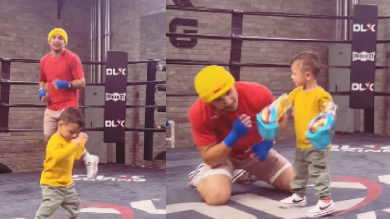 Imagen Principal de Nota: Teófimo López comparte tierno video junto a su hijo: ¿Será boxeador en el futuro?