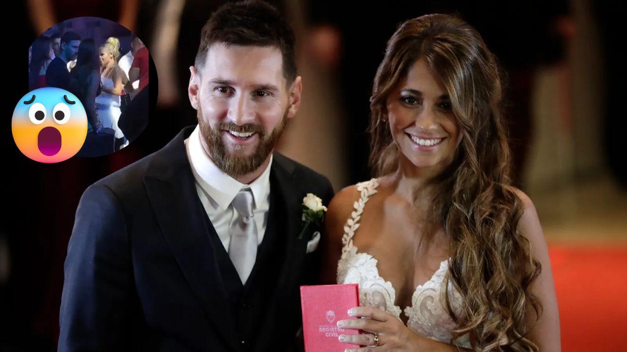 Imagen Principal de Nota: 'Leo Messi agarra su noveno Balón de Oro': sorprendente momento de cariño con Antonela en plena fiesta