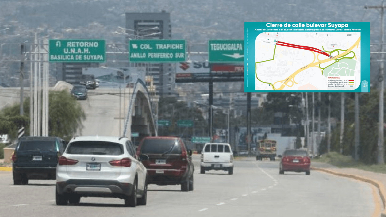 Imagen de Bulevar Suyapa se cerrará el sábado desde las 4 de la mañana