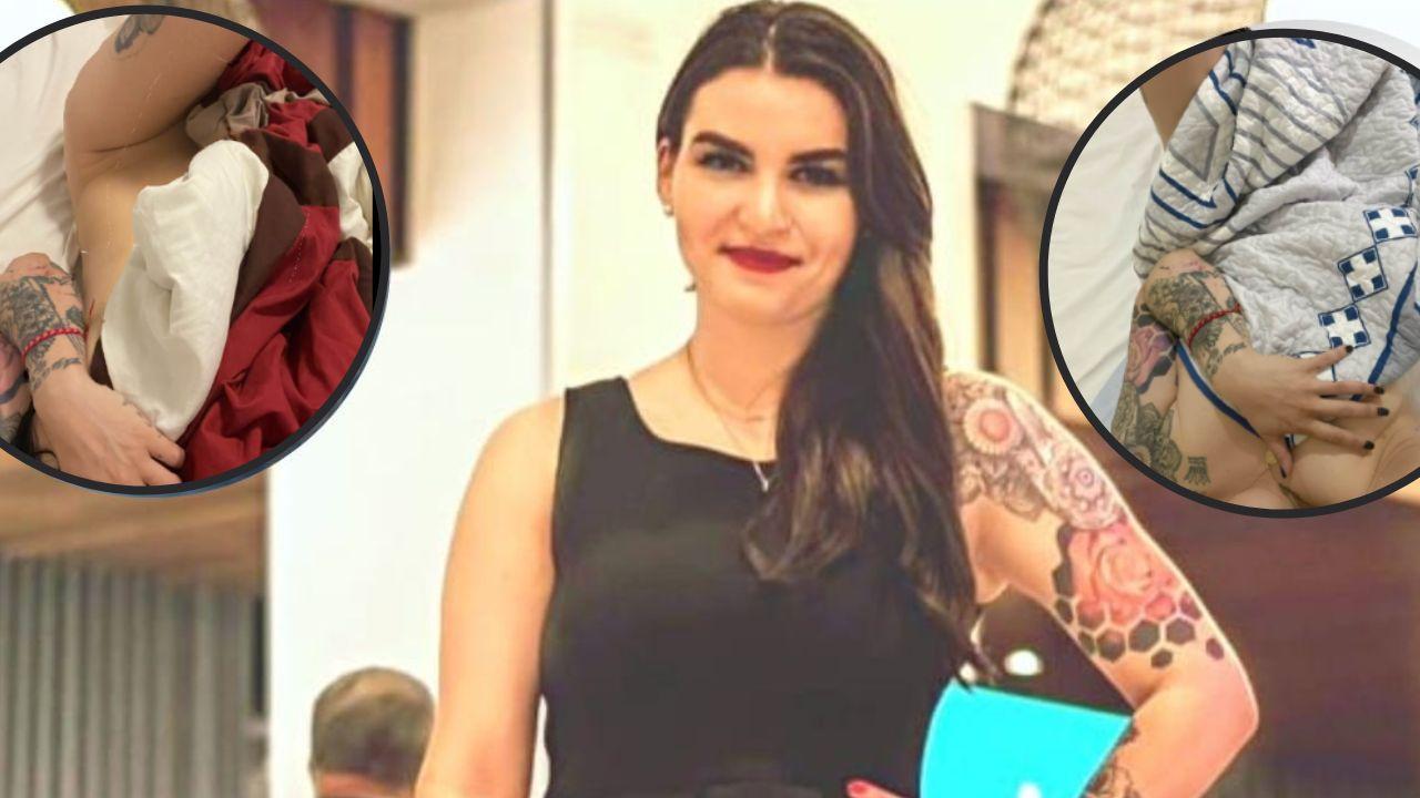 Imagen Principal de Nota: Cedelia Varela recibe el 2024 posando sin ropa y con regalo a sus seguidores