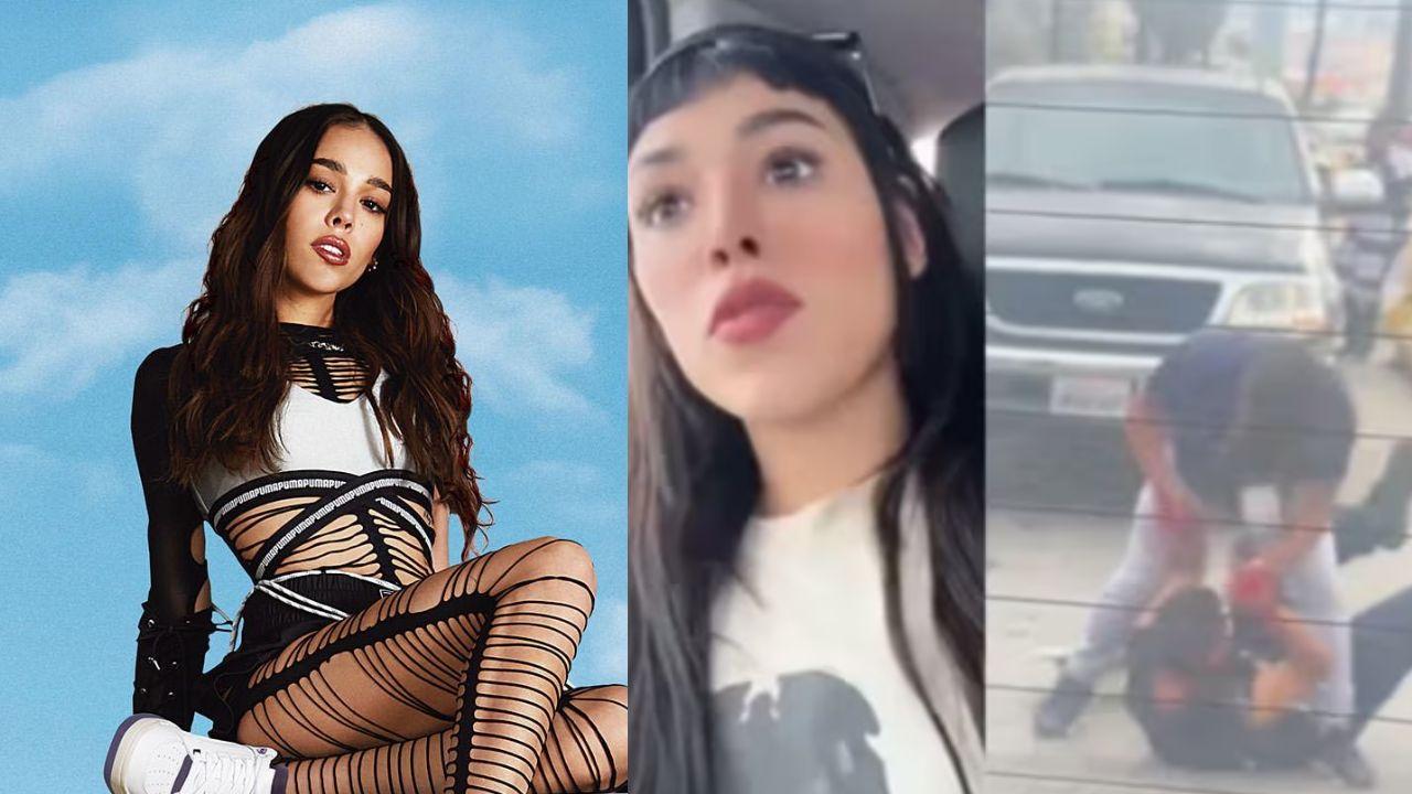 Imagen de Danna Paola capta fuerte pelea entre vendedores y su reacción se volvió viral