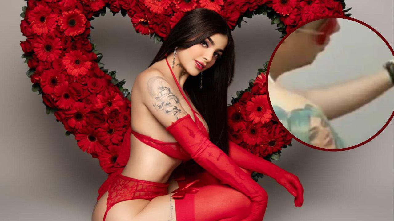 Imagen Principal de Nota: Se filtra vídeo íntimo de Karely Ruiz con un fan que se tatuó el rostro de la estrella  de OF