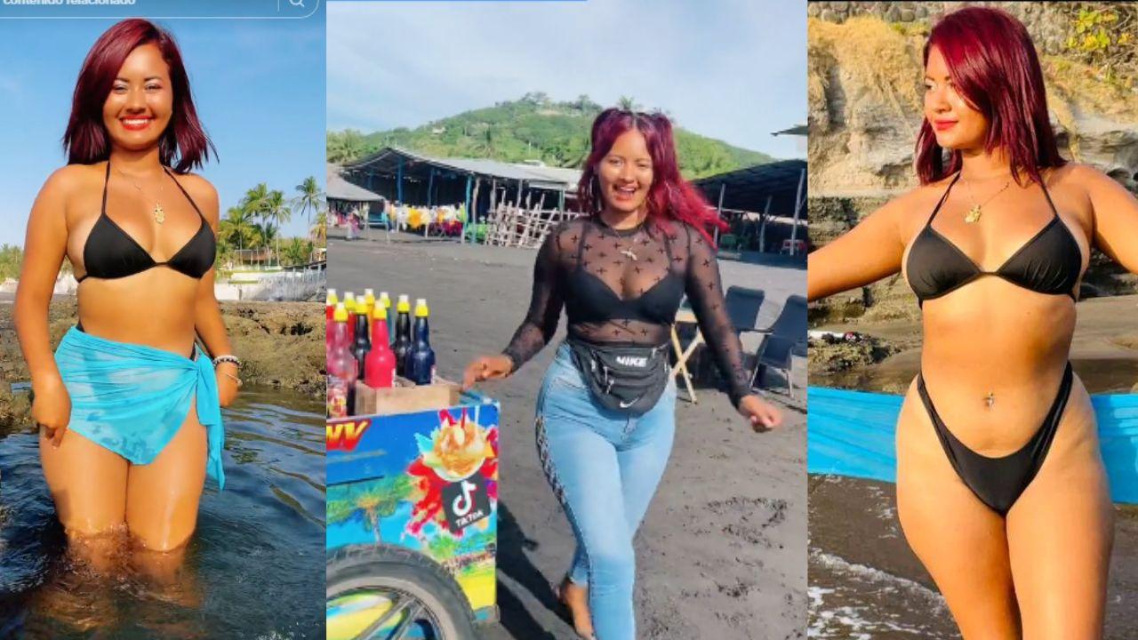 Imagen Principal de Nota: Vendedora de minutas, alborota las redes con sensual traje de baño