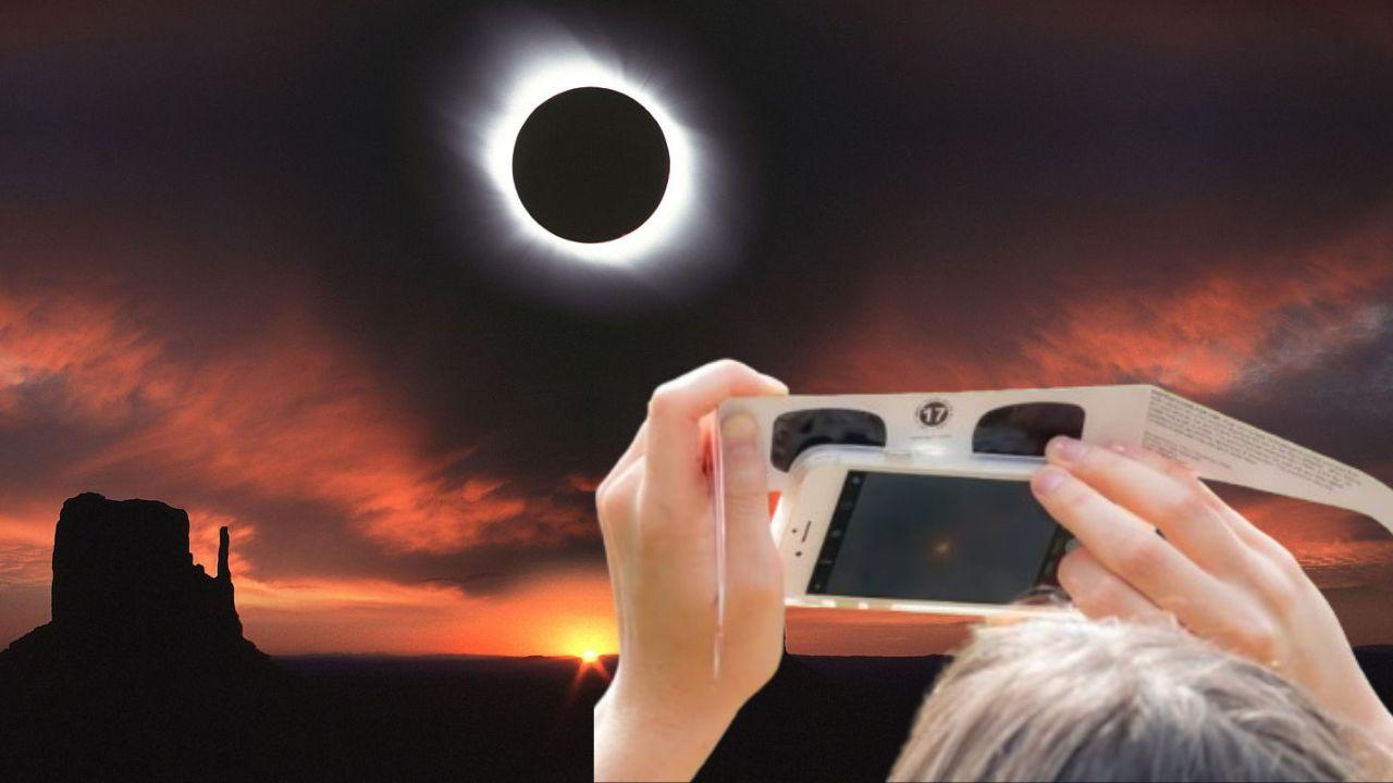 Imagen Principal de Nota: Así podrás capturar en foto el Eclipse solar total de hoy 8 de abril, según expertos