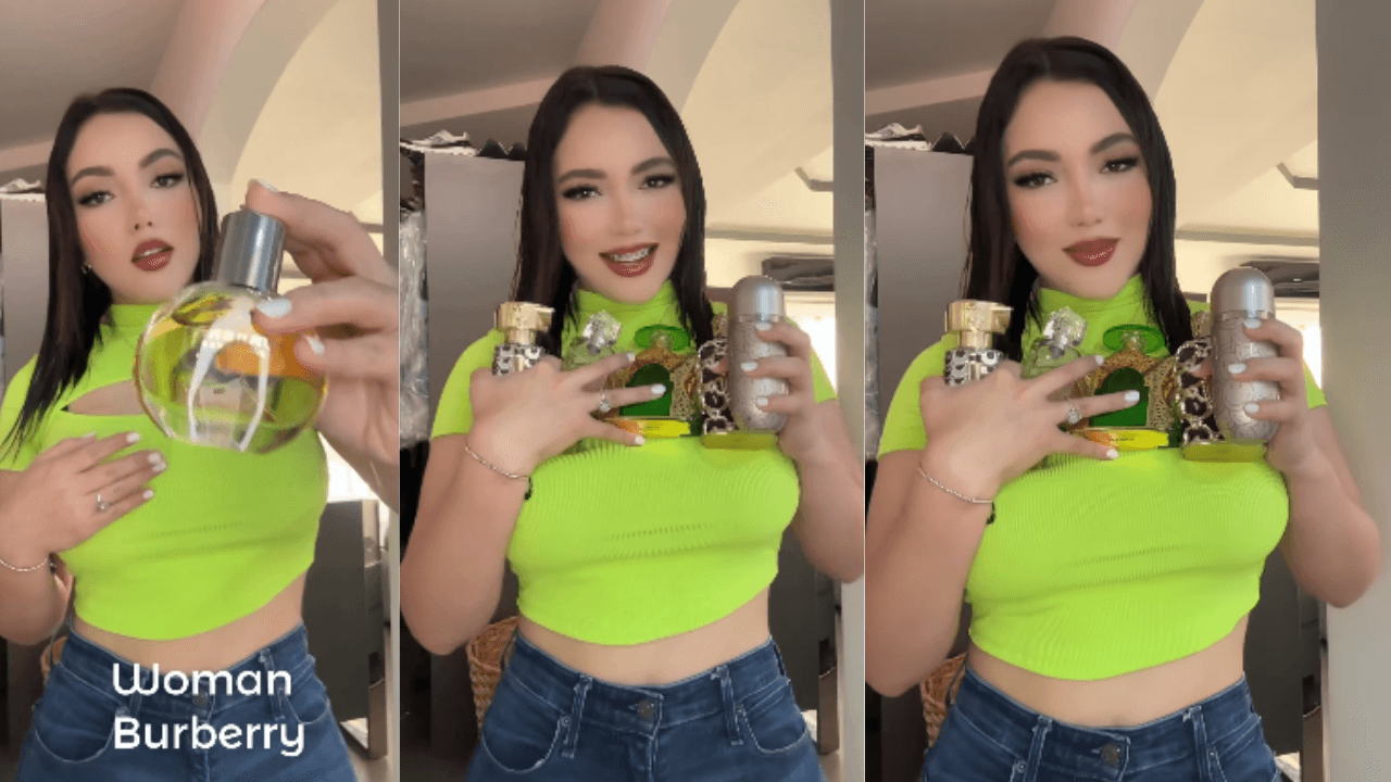Imagen Principal de Nota: Carla Cubas presume su colección de fragancias de marcas