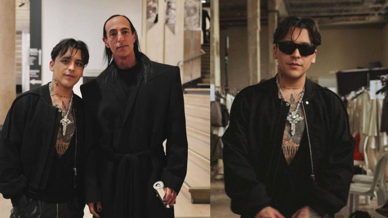 Imagen Principal de Nota: Christian Nodal sorprende con nuevo look en la Semana de la Moda de París