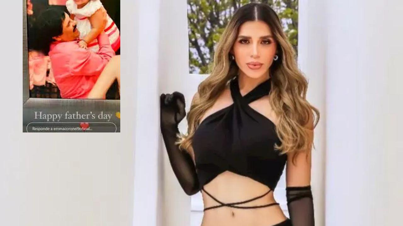 Imagen Principal de Nota: Emma Coronel dedica tierno mensaje a 'El Chapo' Guzmán con inédita fotografía junto a una de sus hijas