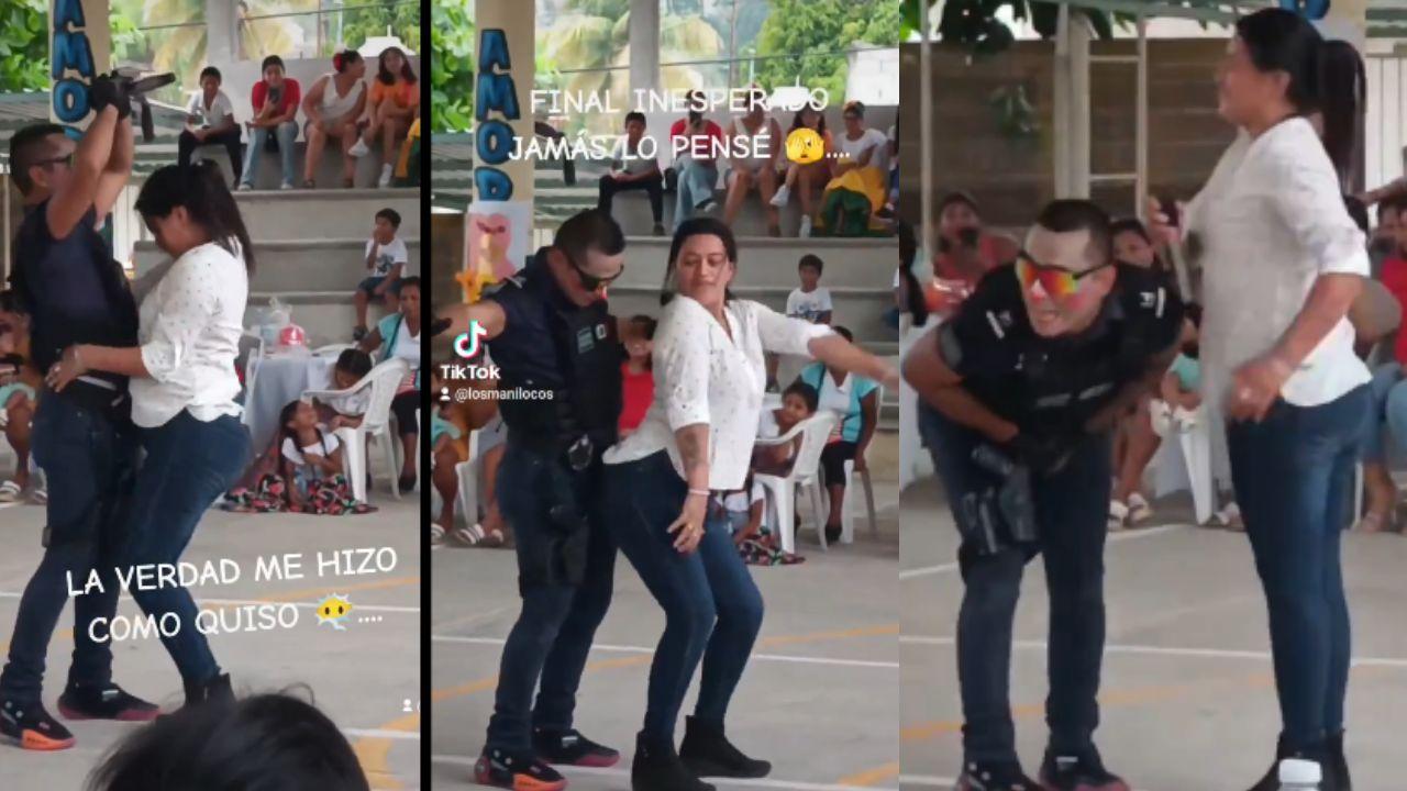 Imagen Principal de Nota: Madre desata polémica por baile sensual con animador en festival escolar