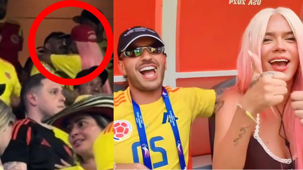 Imagen de Karol G y Feid encienden las redes con un beso apasionado en la final de la Copa América