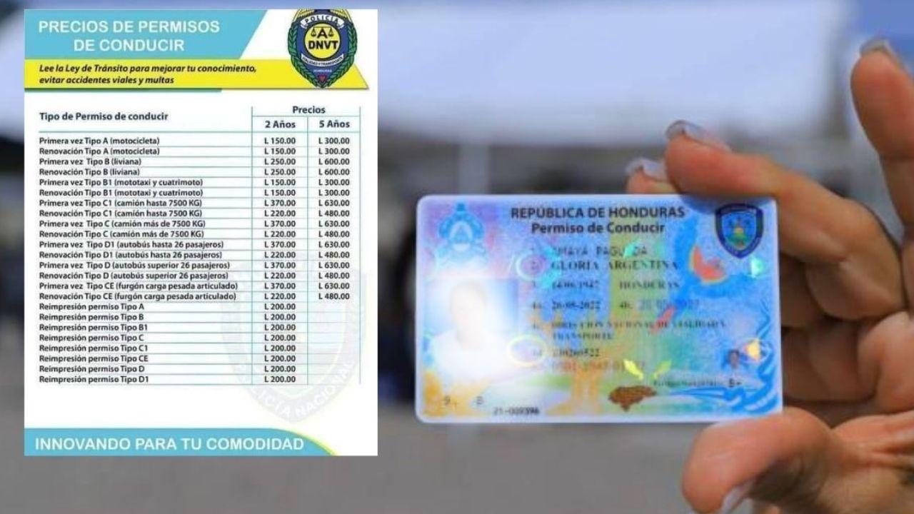 Imagen de Precios de licencias de conducir en Honduras: desde 150 hasta 630 lempiras