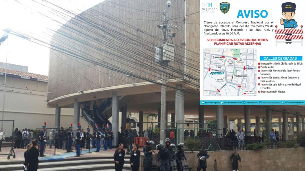 Imagen Principal de Nota: Calles cerradas en Tegucigalpa este miércoles 28 de agosto