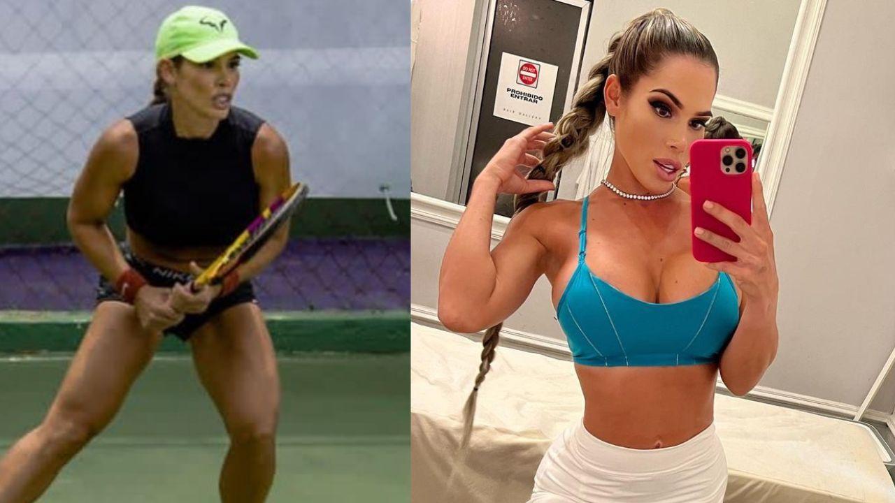 Imagen de Gabriela del Campo, la sexy hondureña que está cautivando como instructora de tenis