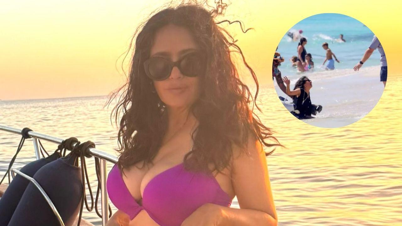 Imagen Principal de Nota: Salma Hayek sufrió un accidente durante sus vacaciones en playas de Ibiza