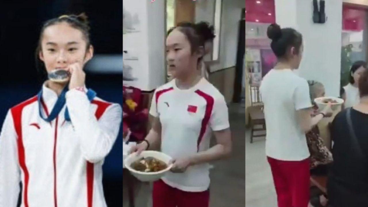 Imagen Principal de Nota: Zhou Yaqin: de gimnasta medallista a mesera en negocio familiar