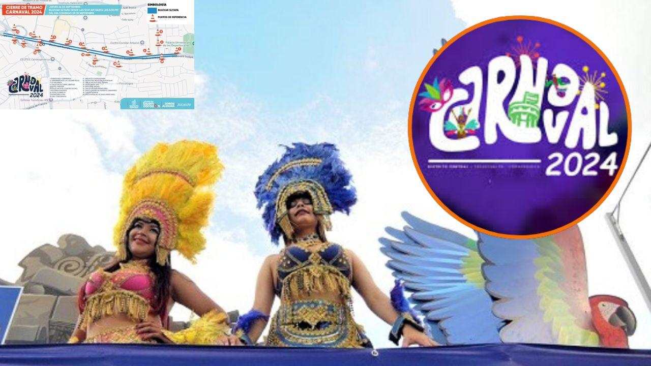 Imagen de Tome nota: estas son las calles cerradas en el bulevar Suyapa por el Carnaval de Tegucigalpa