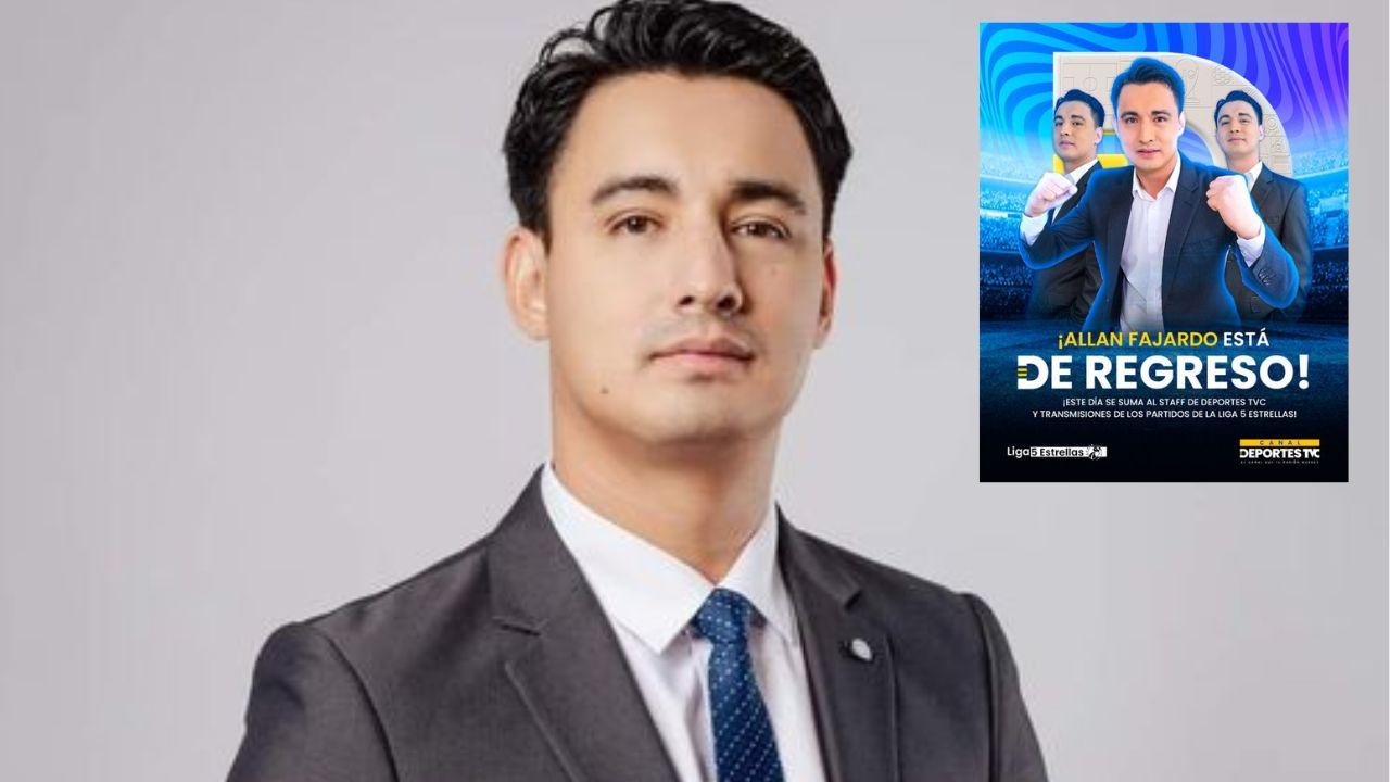 Imagen Principal de Nota: Allan Fajardo regresa a Televicentro: Así reaccionaron sus seguidores