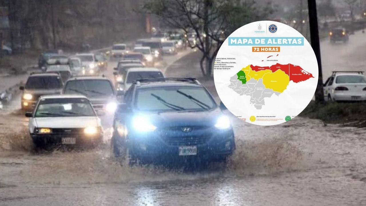 Imagen Principal de Nota: Copeco declara Alerta Roja por tormenta tropical Sara: Cuatro departamentos en riesgo