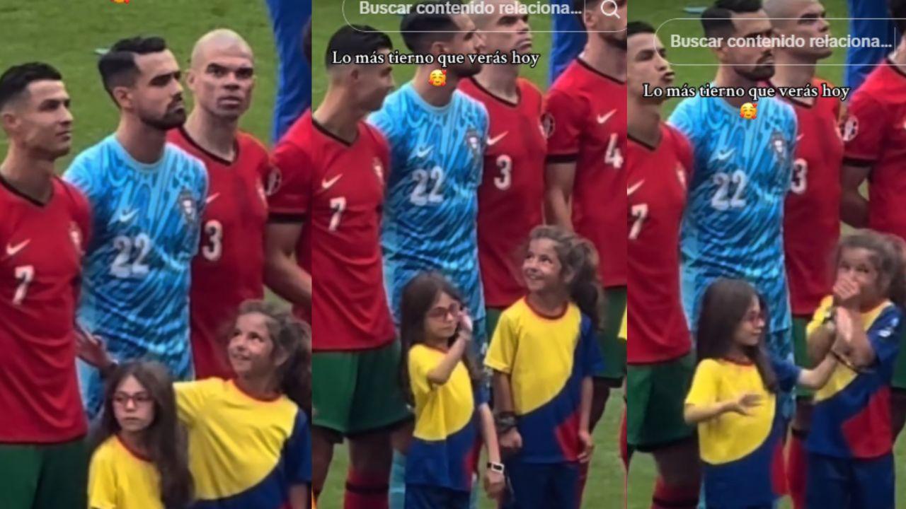 Imagen Principal de Nota: La conmovedora reacción de una niña al conocer a Cristiano Ronaldo